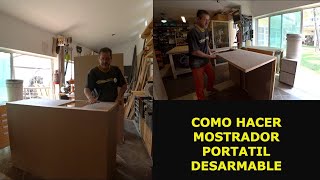 MOSTRADOR PORTATIL DESARMABLE DE MADERA para negocio [upl. by Rodablas]