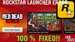 HOW TO FIX ROCKSTAR LAUNCHER ERROR sECRET FIX 2022 [upl. by Vories479]