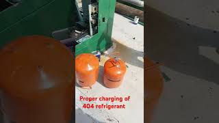 Proper charging of 404 refrigerant [upl. by Drawe]