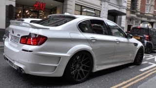 2X ARAB Hamann M5s in London  LOUD REVS amp ACCELERATIONS [upl. by Cornew]