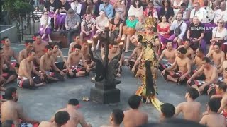 KECAK Balinese Dance in Uluwatu Temple Bali Indonesia October 2023 [upl. by Tahp989]