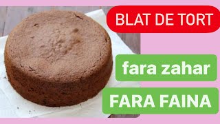 BLAT DE TORT fara zahar fara haina Blat de tort pufos cu cacao [upl. by Docila80]