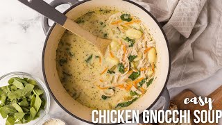 Chicken Gnocchi Soup  better than Olive Garden  The Recipe Rebel [upl. by Waechter]