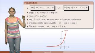 Fonctions usuelles  partie 1  logarithme et exponentielle [upl. by Jestude]