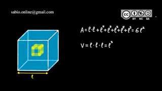 Área y volumen de cuerpos geométricos I  Cubo [upl. by Tremaine699]