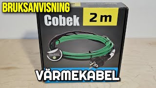 VÄRMEKABEL BRUKSANVISNING [upl. by Carbone179]