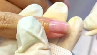 Removing gel nail polish basic manicure at home self care  how to use meni pedi kit tools [upl. by Ellenaj]