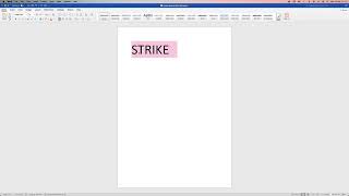 How To Strikethrough Text in Microsoft Word 2024  Quick Fix [upl. by Westhead]