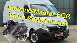 Renault MasterVauxhall Movano EGR Valve Replacement 23dci23cdti  Best EGR Cleaner [upl. by Latihs]