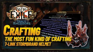 Path of Exile 322  Crafting a 7 Link Storm Brand Helmet [upl. by Mungam]