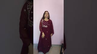 Anarkali Suit review Meesho huge 😱ytshorts meesho anarkalisuits 😱✨👍🧿🔥😱🔥 [upl. by Norad]