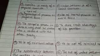 Difference Between  Coercion amp Undue Influence Law of Contract  5th Sem Part 5 [upl. by Ilocin]