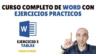 Word COMPLETO con EJERCICIOS PRACTICOS  Tablas 📘 [upl. by Leggett]