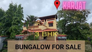 3BHK BUNGALOW FOR SALE IN KARJAT CONTACT8390779969 [upl. by Qerat]