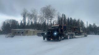 Winter roadAbitibi Canyon and Otter Rapids [upl. by Lemcke]