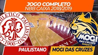 Paulistano x Mogi das Cruzes • Jogo Completo • NBB Caixa 11 • 13102018 [upl. by Annaiviv]