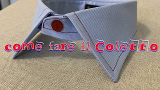 come fare il colletto della camicia  how to make a shirt collar [upl. by Nitaf]