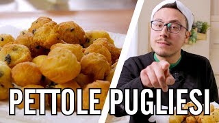 Pettole Pugliesi  IO FRIGGO TUTTO  Valerio  Cucina da Uomini [upl. by Ardehs]