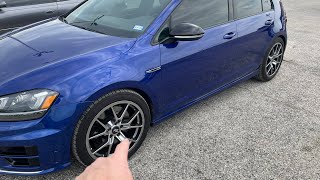 Resetting the tire pressure on a mk7 VW GTI Golf R or Golf [upl. by Ahsaekal831]