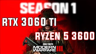 RTX 3060 Ti  Ryzen 5 3600 in Warzone 3 Season 1  EXTREME Settings  1440p [upl. by Aikyt417]