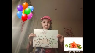 krezba 2 zajac a mrkva gift 📜🐇🥕 drawing 2 rabbit and carrot gift 📜🐇🥕 [upl. by Moersch]