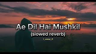 Ae Dil hai Mushkil slowed reverb Song 💓❤️❤️ [upl. by Willamina]