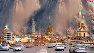 Naples panic1 hour after warning Campi Flegrei volcano eruptionas earth risesrumbling across land [upl. by Walcoff]