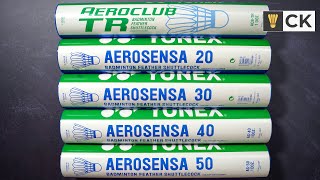 Whats the best Yonex Shuttlecock  Aerosensa vs Aeroclub [upl. by Ynohtnacram637]