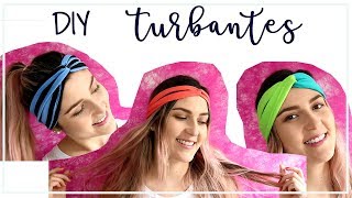 DIY  Cómo hacer turbantes  Diadema  Tendencia 2018 [upl. by Moclam]