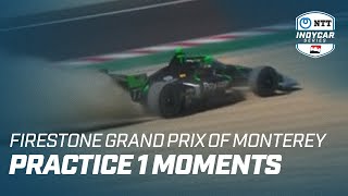 PRACTICE 1 MOMENTS  FIRESTONE GRAND PRIX OF MONTEREY [upl. by Ueih]