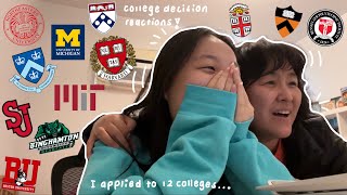 college decision reactions 2023  harvard  mit acceptance    ivys mit t20s safeties ✨ [upl. by Noivax]