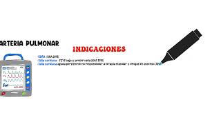 Indicaciones del catéter de la arteria pulmonar [upl. by Yelsa977]