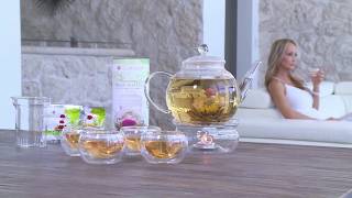 Teabloom Flowering Tea Gift Set  As Seen On TV [upl. by Tnafni]