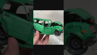 WOW amazing crash test car plasticine clay [upl. by Lladnik]