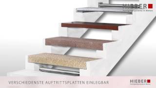 Designertreppen von HIEBER® Betonfertigteilwerk [upl. by Black]