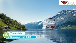 Norwegen mit AIDA – per Kussmundschiff durch wunderschöne Fjordlandschaften [upl. by Anstus711]