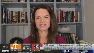 ESPN SC  Breaking Down CFB Week 12 SEC Elimination Game Georgia vs Tennessee  Who wins [upl. by Gherardo]