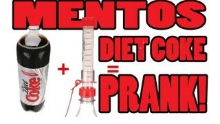 MentosDiet Coke Prank [upl. by Lewanna]