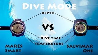 Preview 90s Dive Mode Mares Smart vs Salvimar One  Freediving computer [upl. by Kernan497]