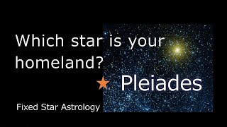 Pleiades Fixed star astrology [upl. by Winslow]