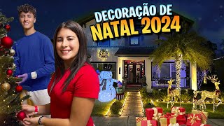 Decoramos a casa para o Natal de uma forma diferente  Maria Clara e Família JP [upl. by Eitsrik]