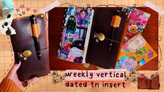 Lets Journal Chat  Weekly dated vertical TN insert [upl. by Ecnarrat363]