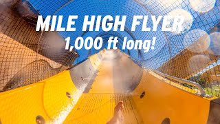 Mile High Flyer Water Coaster at Water World Denver [upl. by Akemal]