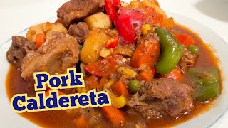 Kalderetang Baboy  Pork CalderetaGHING RECIPE [upl. by Hendrika]