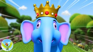 Hathi Raja O Hathi Raja हाथी राजा Hindi Rhymes and Kids Cartoon Song [upl. by Asus]