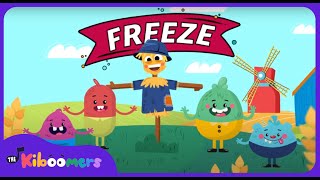 Spring Freeze Dance  THE KIBOOMERS Preschool Movement Songs  Brain Break [upl. by Frohne]