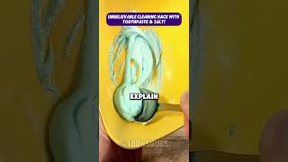 Toothpaste amp Salt The Ultimate Cleaning Combo cleaningtips homehacks diy [upl. by Heiner]