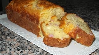 Ricetta PLUMCAKE SALATO prosciutto cotto e formaggio  GiAlQuadrato [upl. by Wehrle]