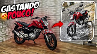 COMO DEIXAR SUA CG 160 CHAVE GASTANDO POUCO🔥 CG FAN 2023 VERMELHA [upl. by Davis]