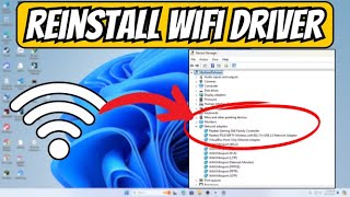 Reinstalling a Wireless Network Adapter Driver in Windows 2024 [upl. by Rehpotsirc820]